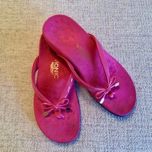 Vionic Orthaheel Pink Flip Flop Sandal